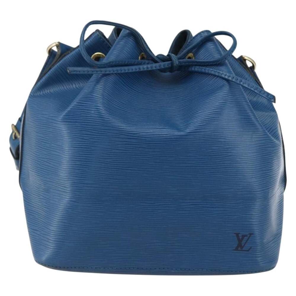 Louis Vuitton Epi Petit Noe Bucket Bag Blue